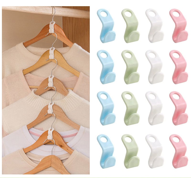 đ„Space-Saving Clothes Hanger Connector Hooks