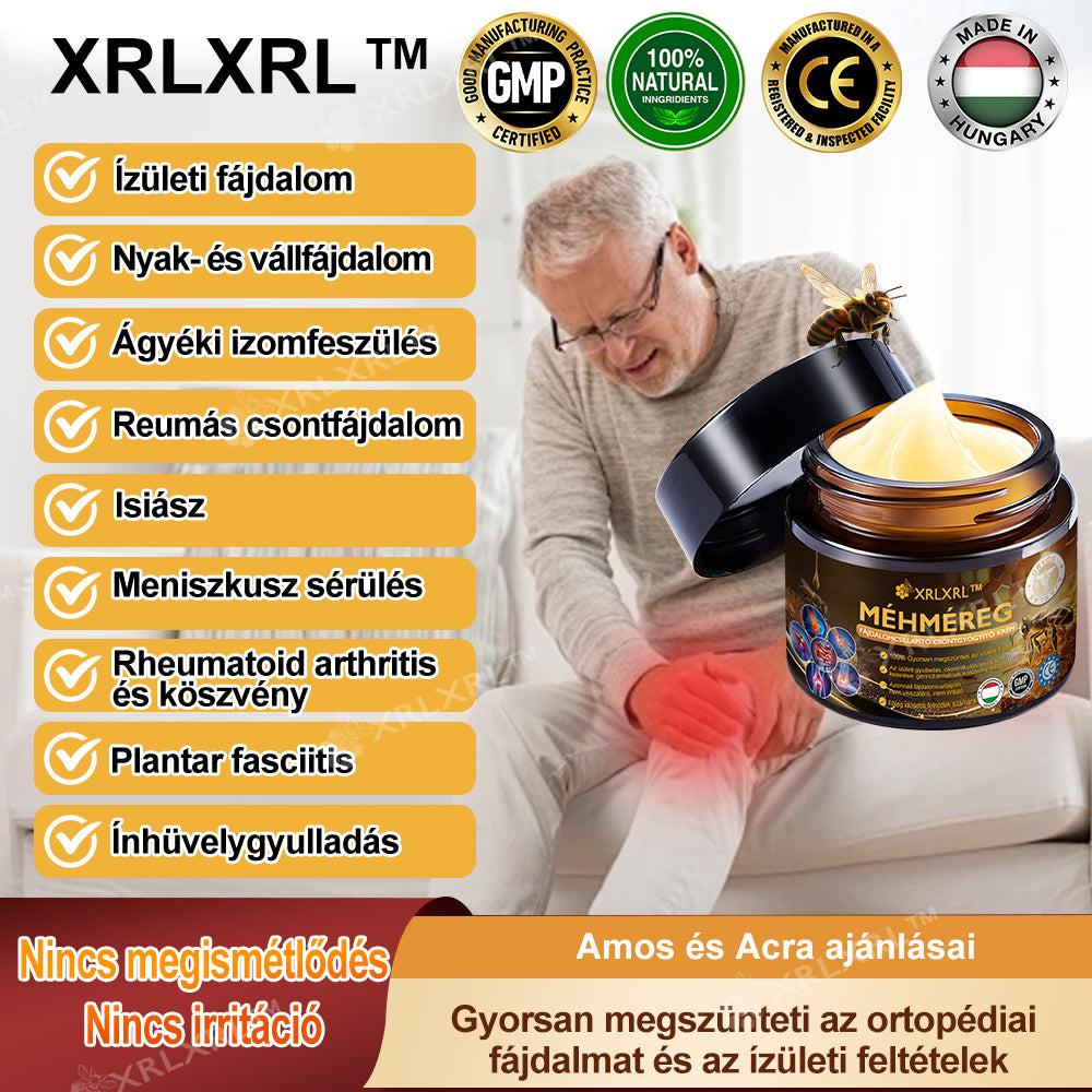 Hivatalos bolt: XRLXRL™ Méhméreg Azonnali Ultra Erős Fájdalomcsillapító Krém - (💥💥Enyhíti a fájdalmat ízületi gyulladás, izomfájdalom, hátfájás, térdek, hát, vállak, csípők, csuklók, kezek esetén) (Copy)