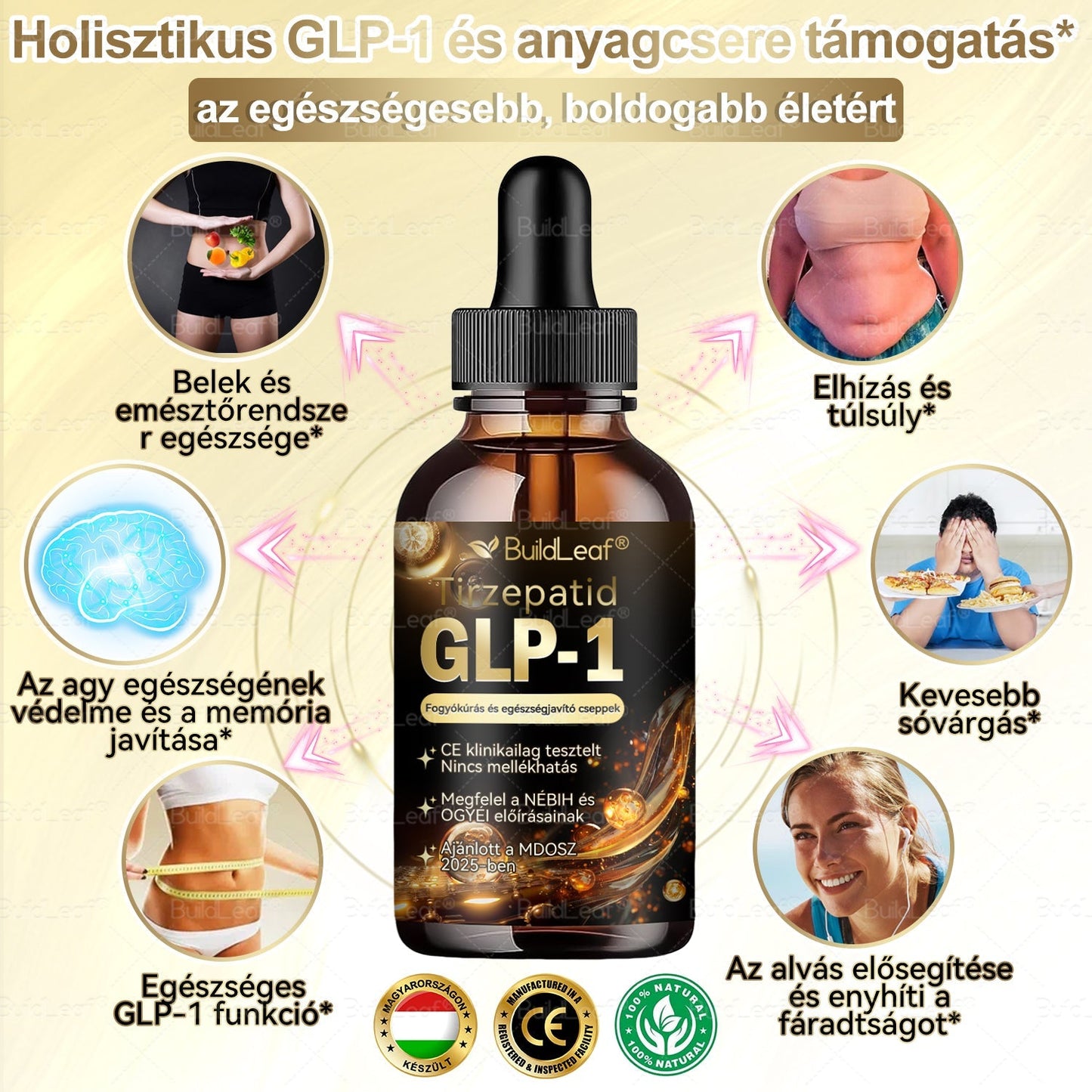 👩⚕️A Mayo Clinic által ajánlott | Hivatalos üzlet | BuildLeaf® GLP-1 Moringa Fogyókúrás és Egészségfokozó cseppek 🔥 (Élelmiszer-minőségű zsírégető – Az Obesity Society fejlesztése)